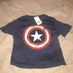 Toddler boy Marvel “captain America” top